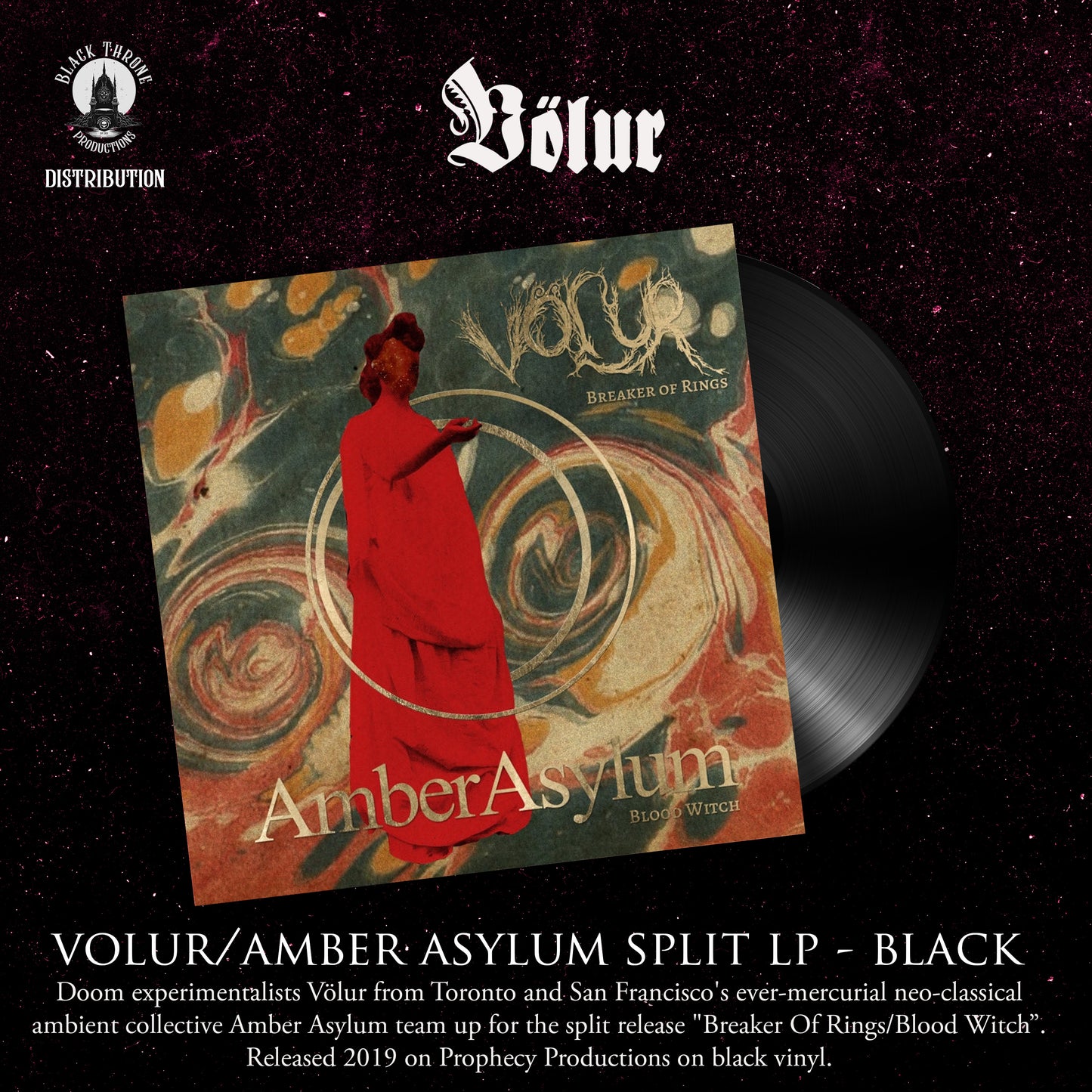 Volur/Amber Asylum Split LP