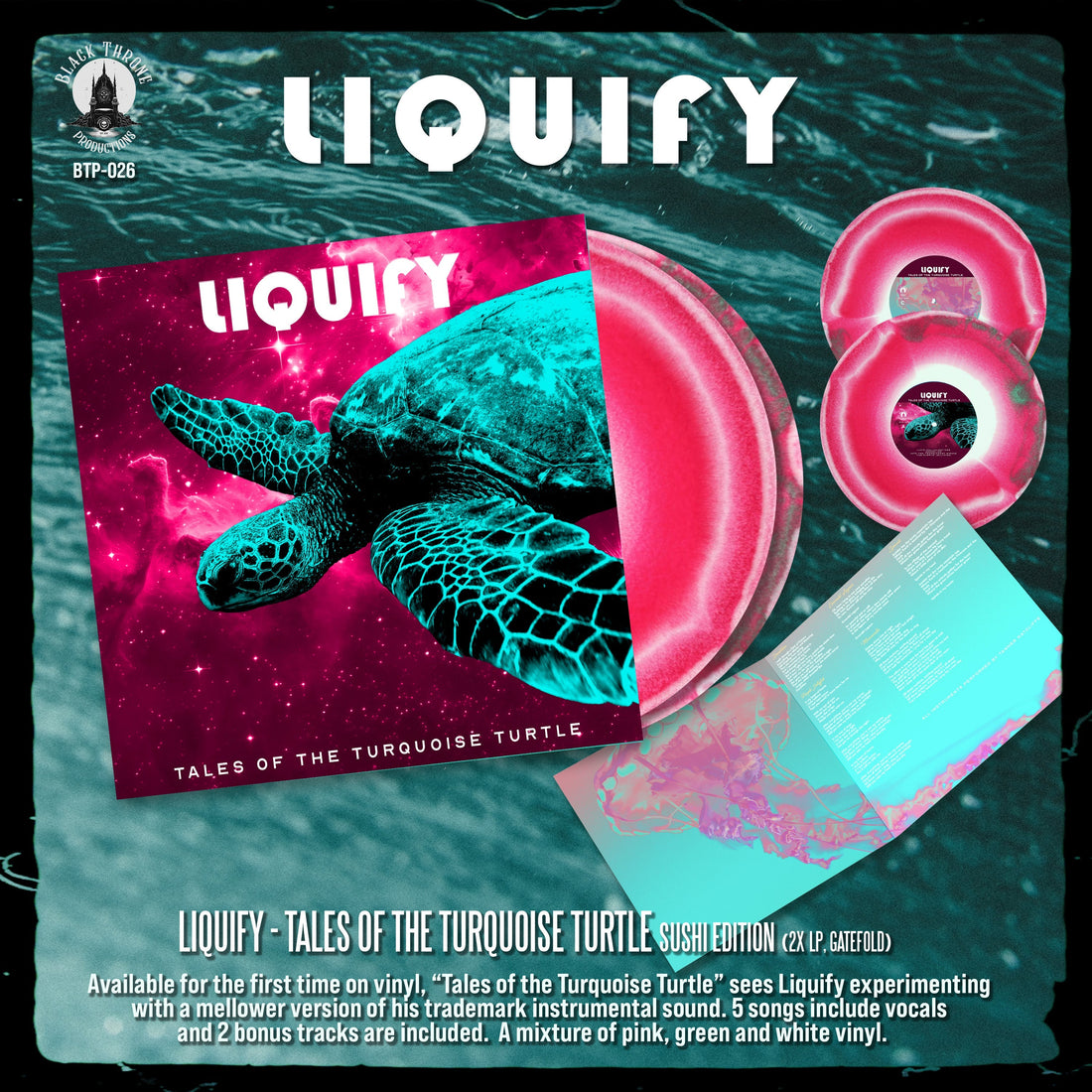 New Liquify double LP, repress and merch drop!