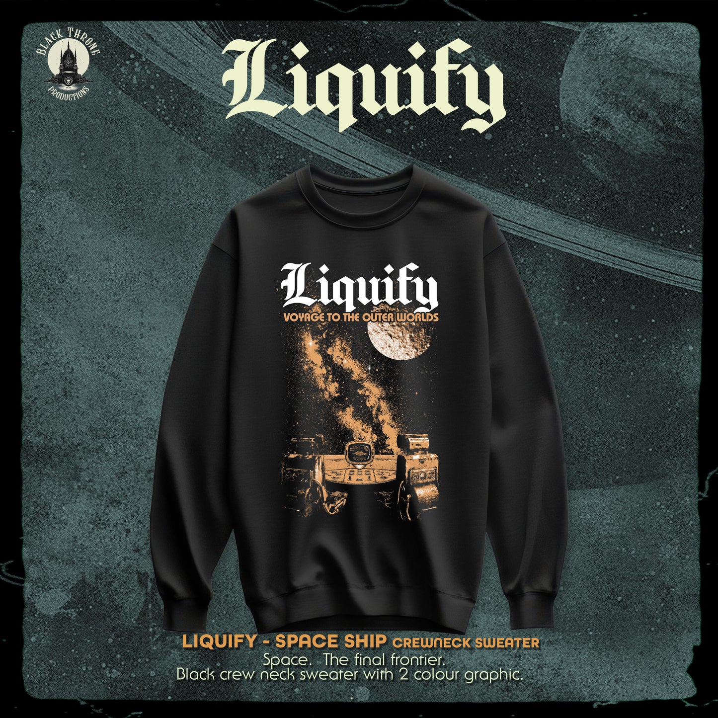 Liquify - Space Ship Crewneck