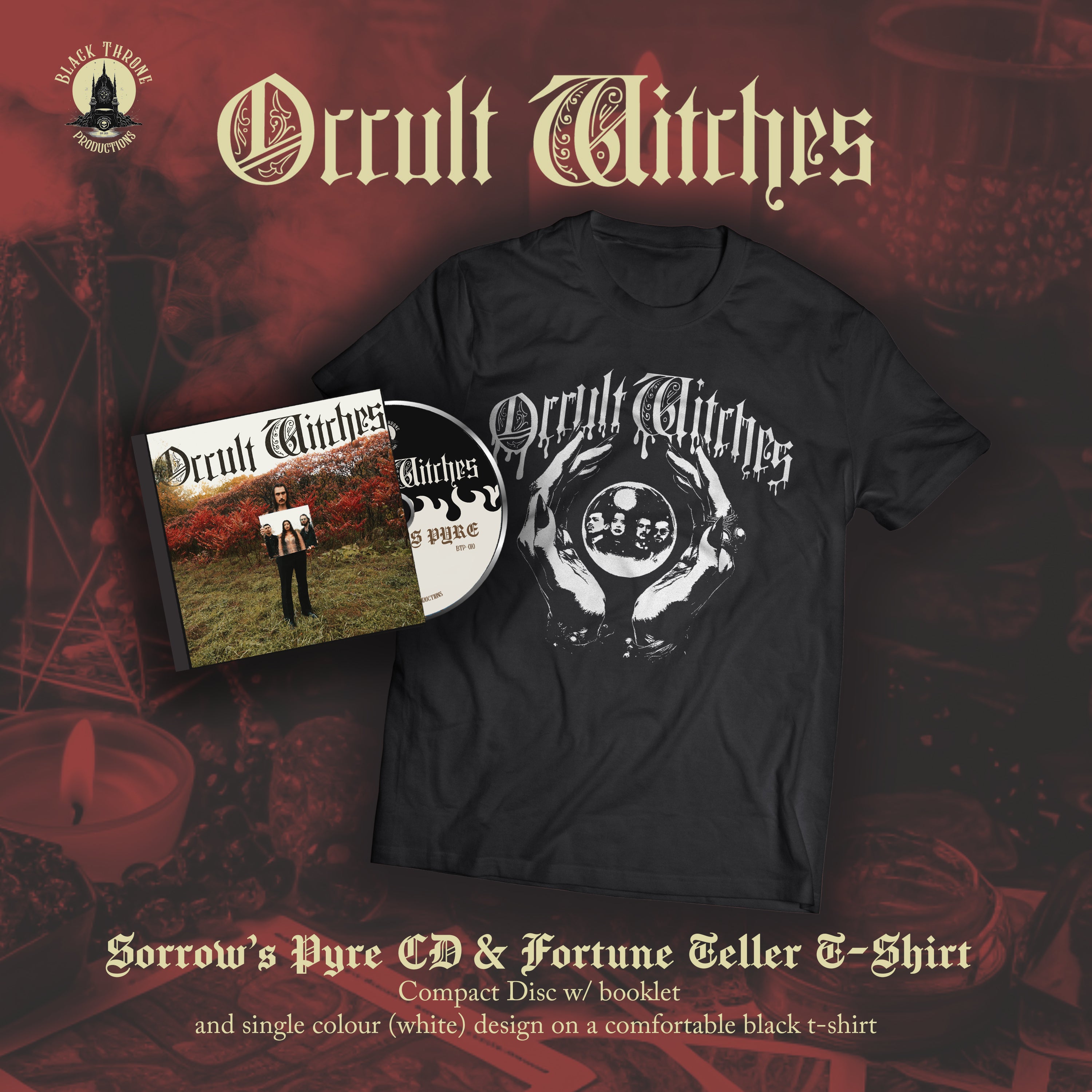 Occult Bundle Occult Witches - Fortune Teller T-Shirt & CD Bundle – Black Throne ...