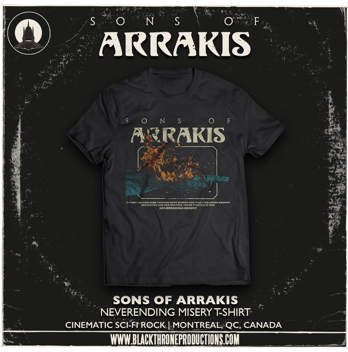 SONS OF ARRAKIS - NEVERENDING MISERY T-Shirt