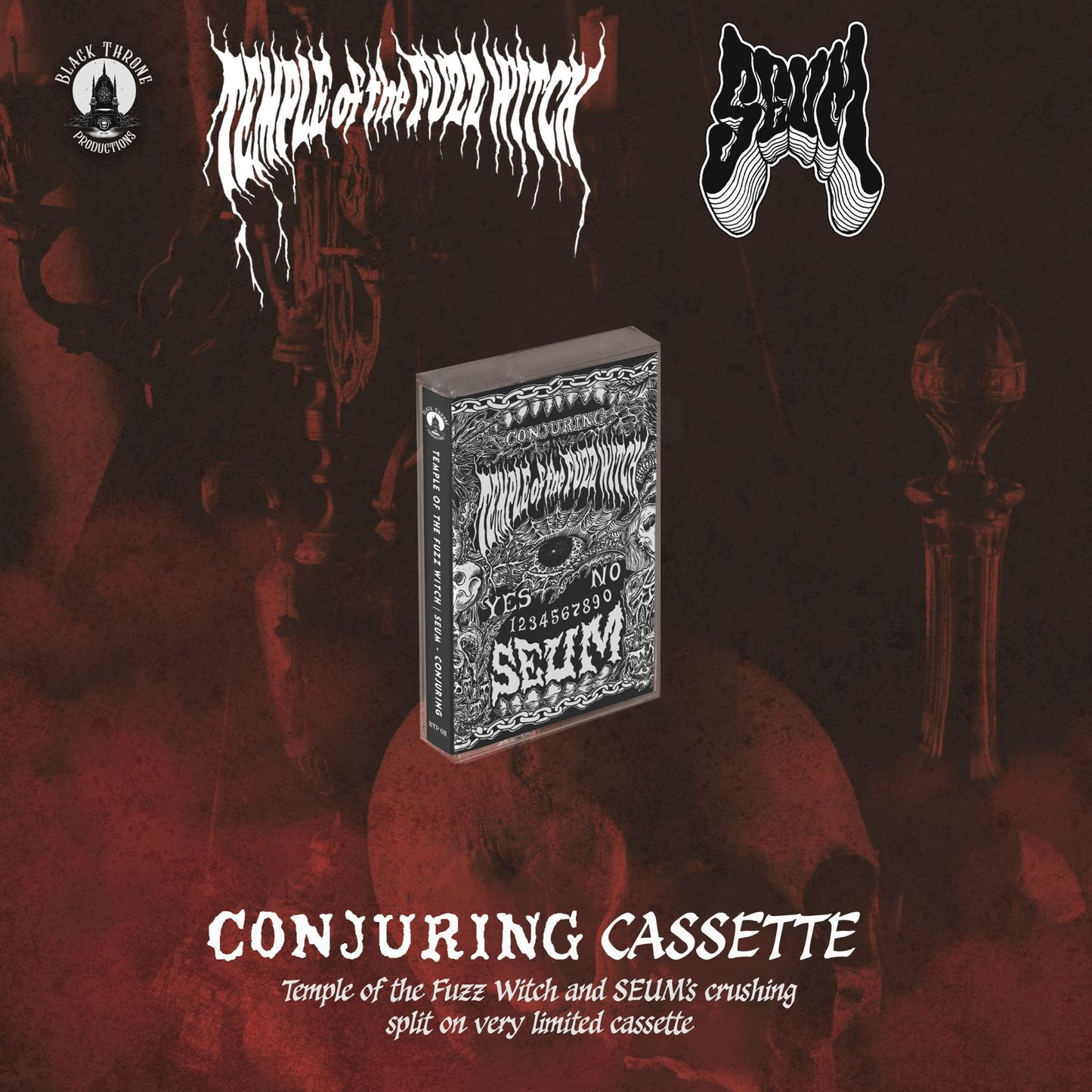 Seum & Temple Of The Fuzz Witch - Cassette